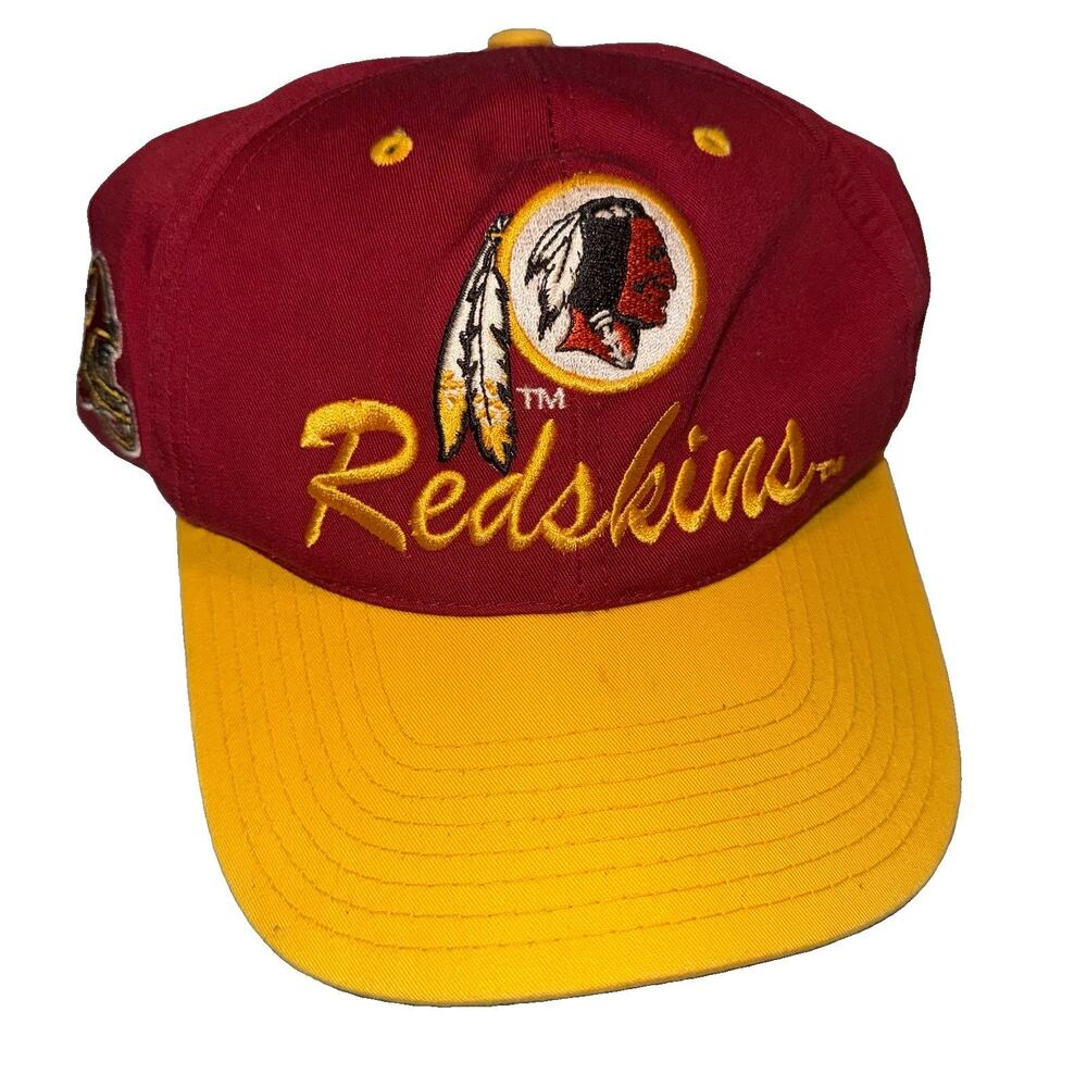 Vintage 90s Washington Redskins Team NFL Snapback Hat Cap